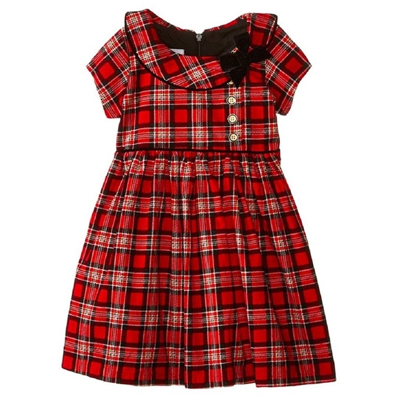 Bonnie Baby Other - 4T Bonnie Baby Plaid Micro-Cord Christmas Dress